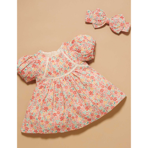 Purebaby Summer Floral Print Festive Dress Organic