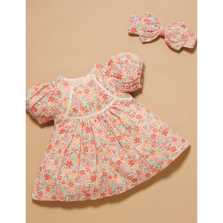 Purebaby Summer Floral Print Festive Dress Organic