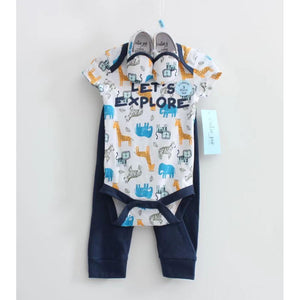 Earth Bebe Romper With Pant & Shoe Set 0-3 months – image 3