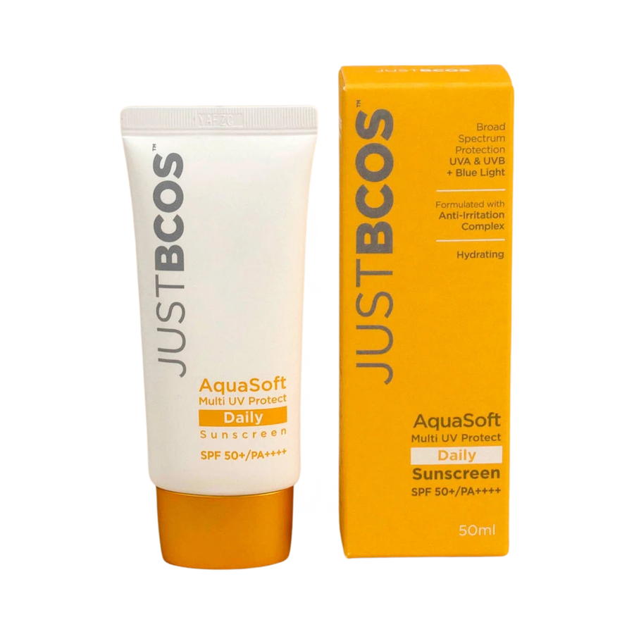 JUSTBCOS AquaSoft Multi UV Protect Daily Sunscreen SPF50+ 50ml