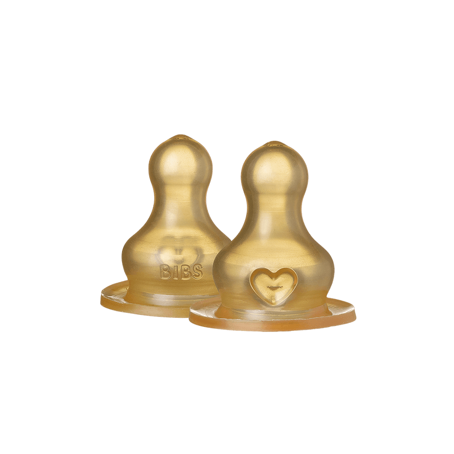 BIBS bottle latex teat 2-pack