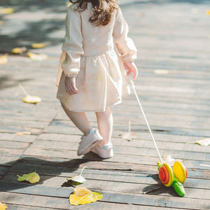 PlanToys Pull-Along Snail - lifestyle