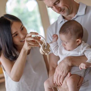 Plan Toys Baby Key Rattle- Natural - lifestyle