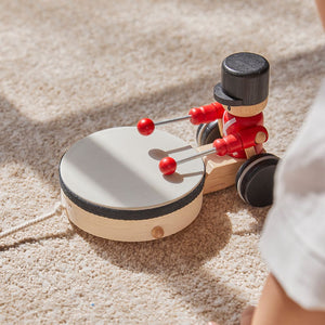 Plan Toys Pull Along Drummer - lifestyle