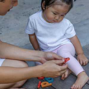 PlanToys Lower Case Alphabet - lifestyle