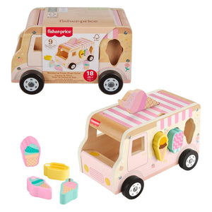 Fisher-Price Wooden Ice Cream Shape Sorter Set