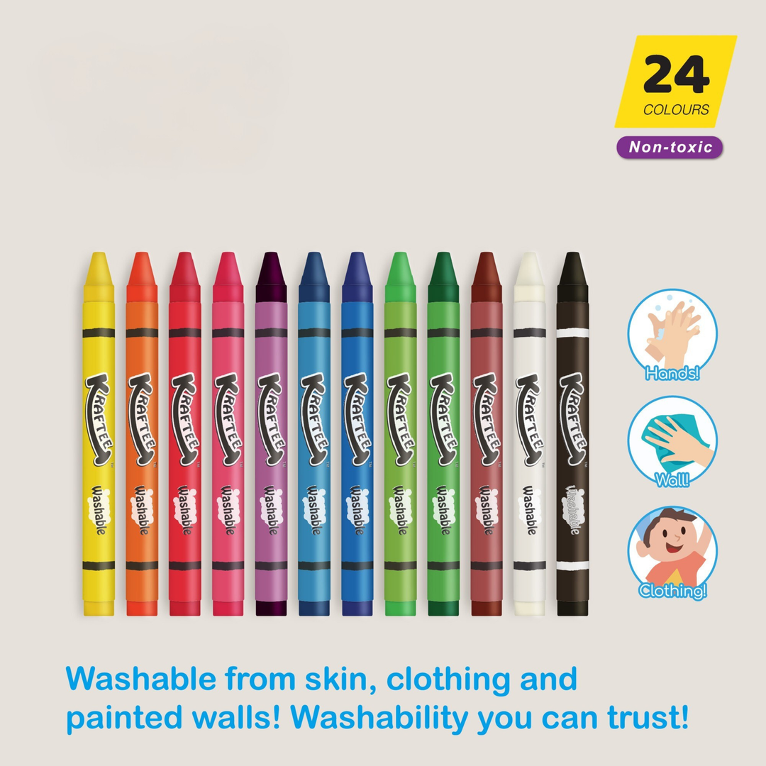 Kraftee Washable Crayons