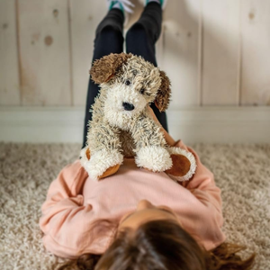 Mary Meyer FabFuzz Lying Scruffy Puppy 18"