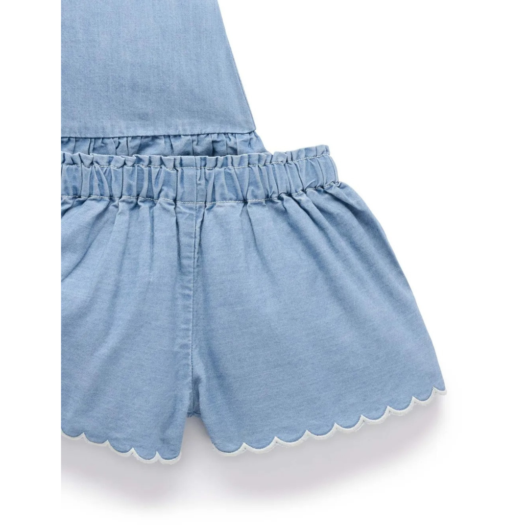 Purebaby Faded Denim Chambray Set Organic