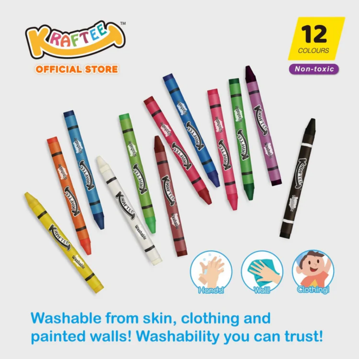 Kraftee Washable Crayons