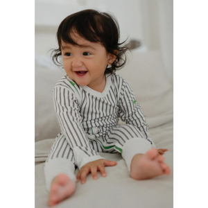 Hamako Tencel Striped Fog (SF) Jippa Suit
