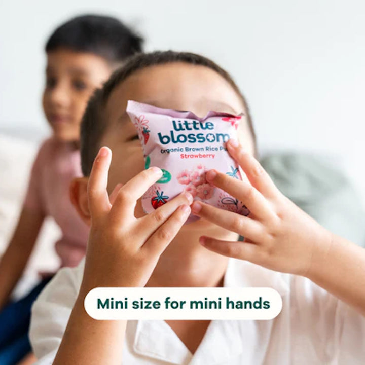 Little Blossom Mini Organic Strawberry Puffs (Bundle of 10 packs)
