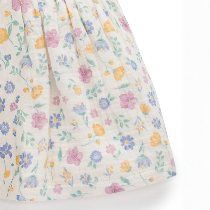 Purebaby Sofia Print Bow Dress Organic