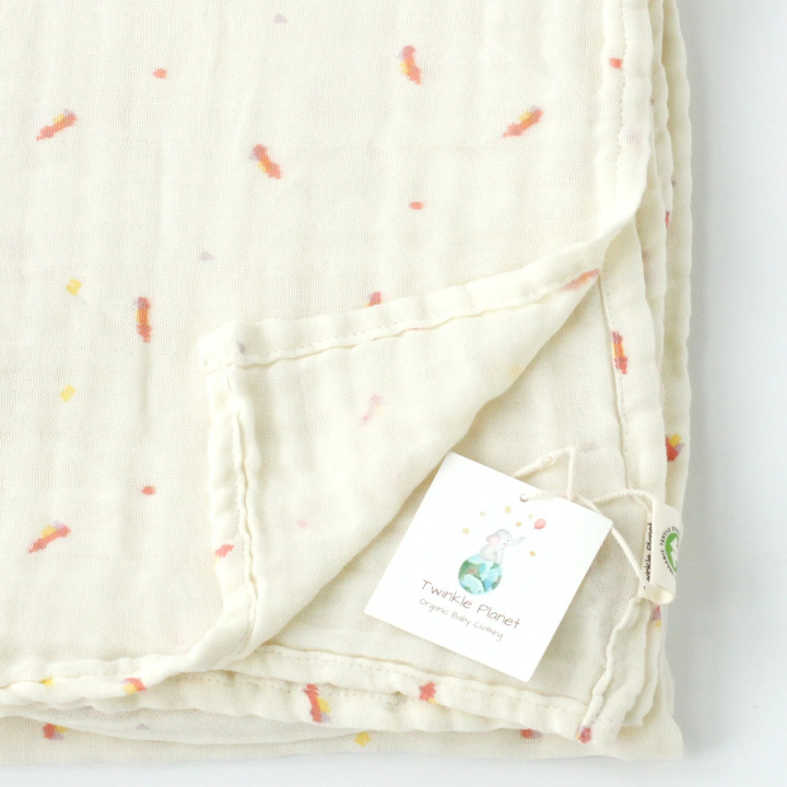 Twinkle Planet Organic Cotton Interlock Swaddle Blanket
