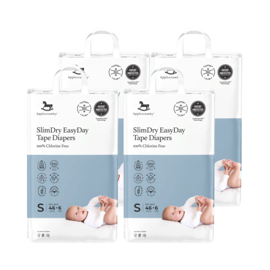 Applecrumby® Slimdry+ Tape Diapers