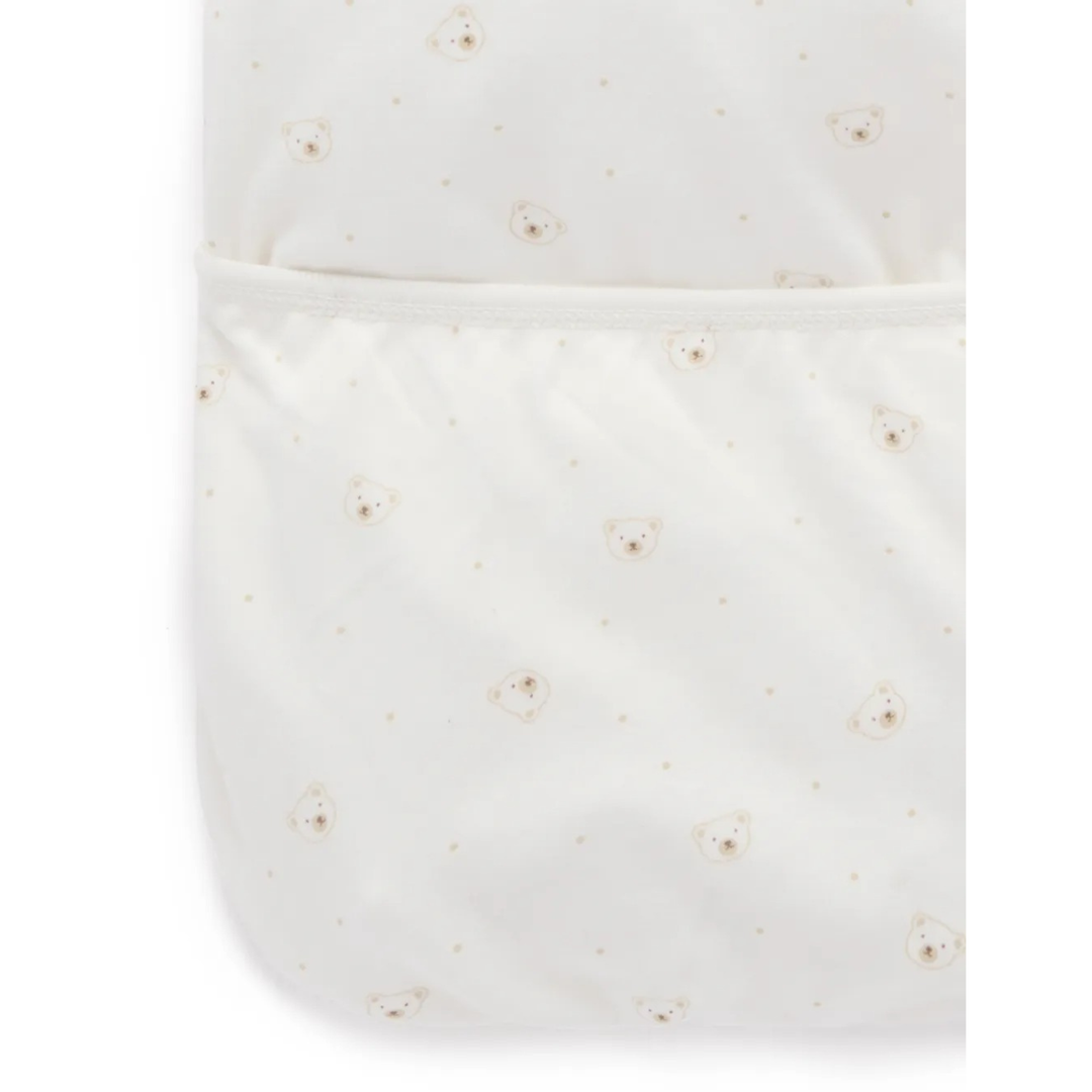 Purebaby Vanilla Bear Sleepsuit Organic