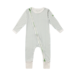 Hamako Tencel Striped Aqua (SQ) Jippa Suit