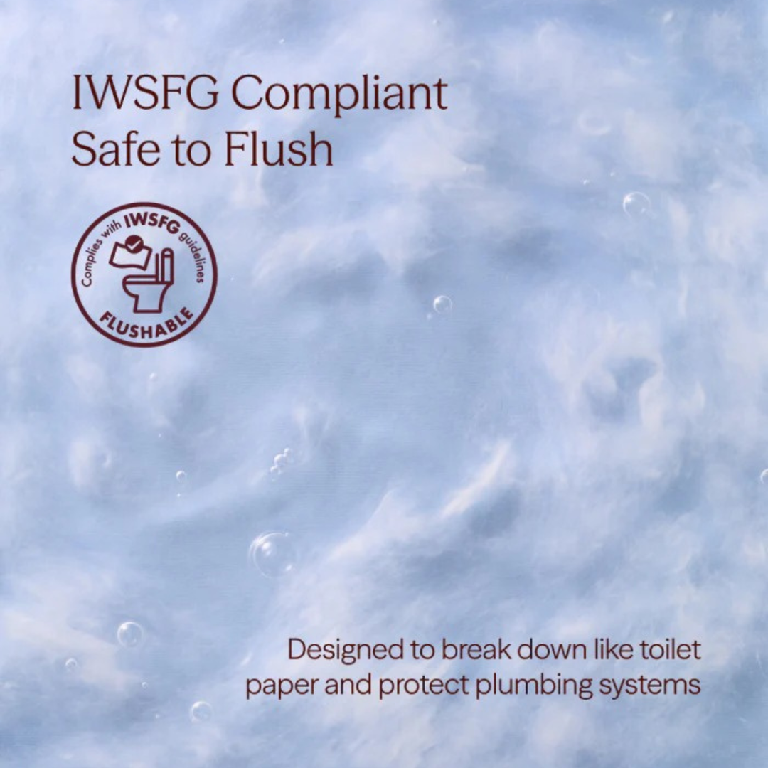 Hoppi  Flush Flushable Baby Wipes 56's/Pack