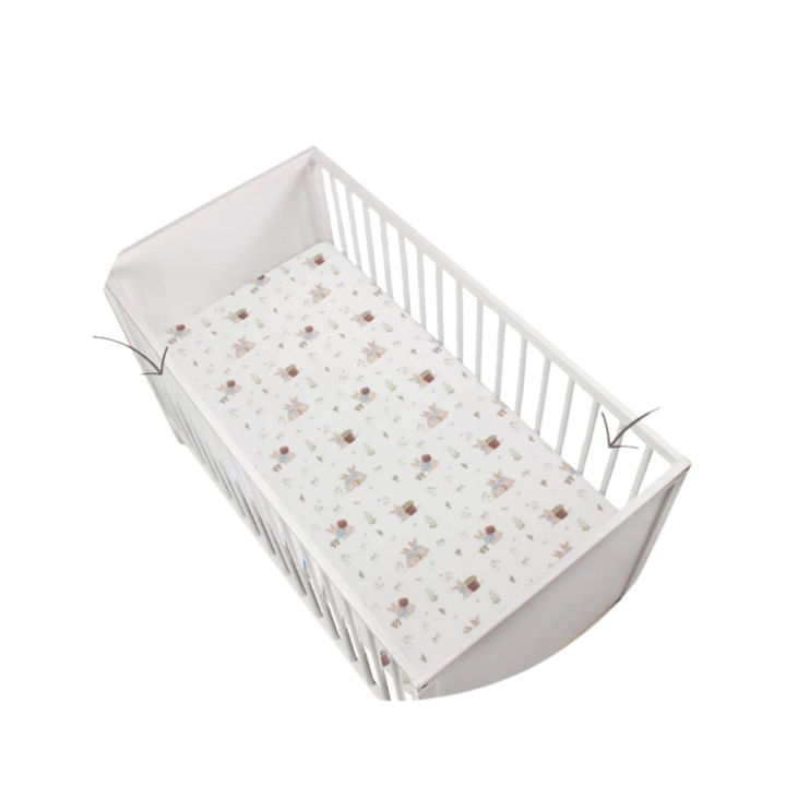 Earth Bebe Organic Bamboo Fitted Sheet (70cm x 130cm)