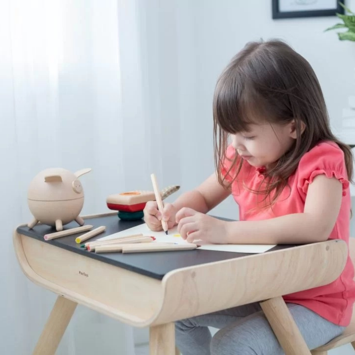 Plantoys Table & Chair - Black