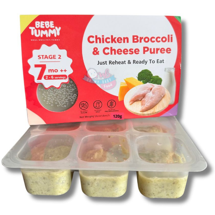 Bebetummy - STAGE 2 - Chicken Broccoli N Cheese Puree [Frozen Food]