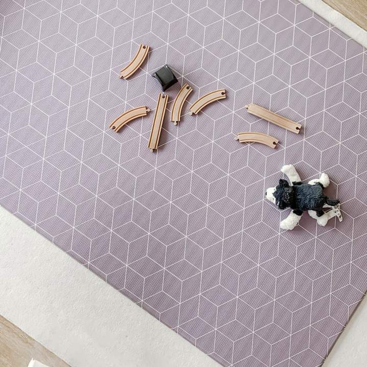 GingerBubs Speckled Play Mat Large - Dove Grey - image 5 - Happikiddo.com