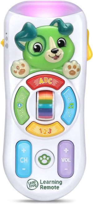 LeapFrog Channel Fun Learning Remote lighting up purple