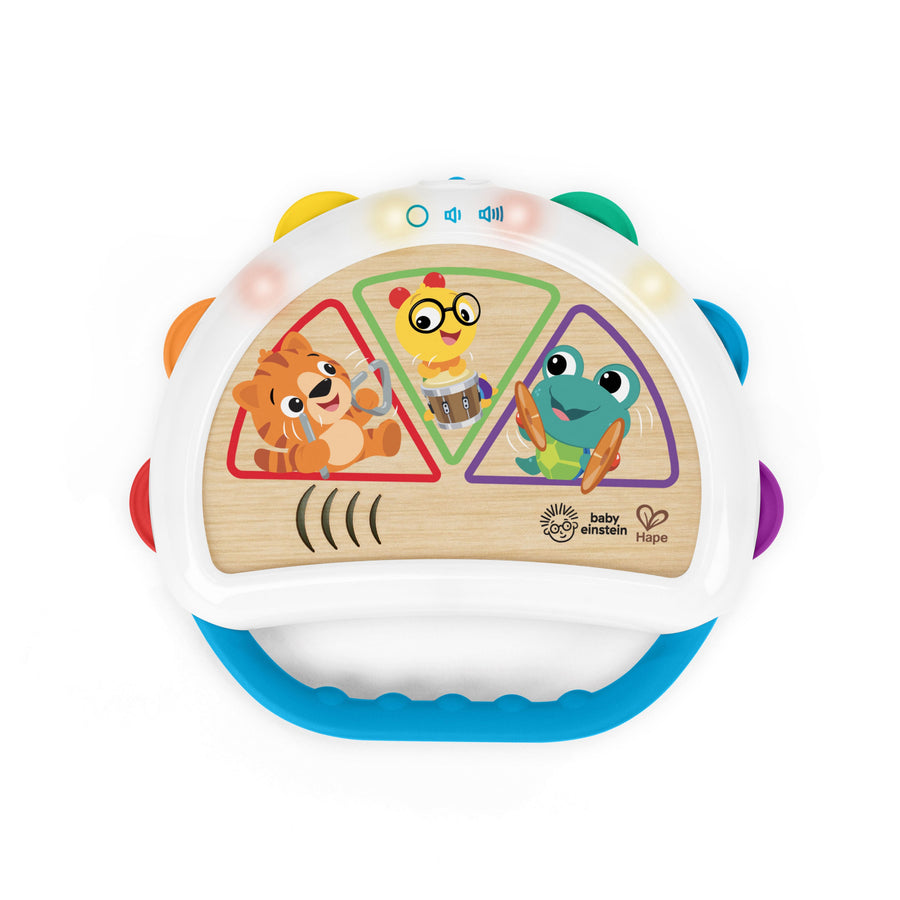 Baby Einstein + Hape Tap & Shake Magic Touch Tambourine 16845-000 with six coloured cymbals
