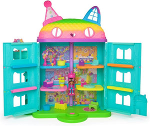 Celebration Dollhouse open, showing the six rooms