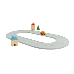 PlanToys Rubber Road & Rail Set - Small