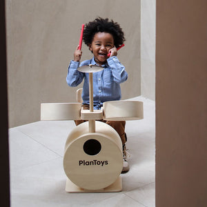 Plan Toys Drum Set - lifestyle