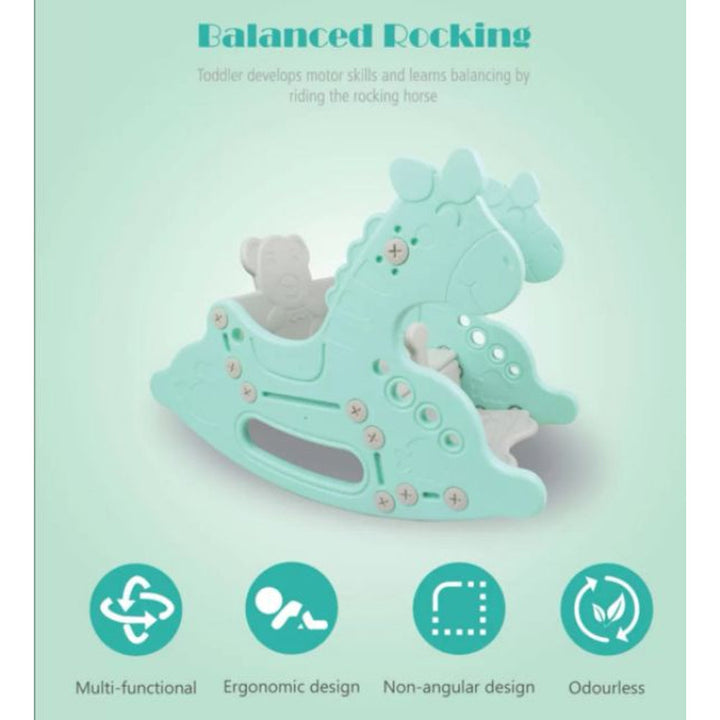 Lolly Gummy Rocking Horse- Tiffany Blue - image 3 - Happikiddo.com
