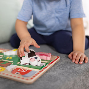 Melissa & Doug Farm Animals Chunky Puzzle - 8 Pieces