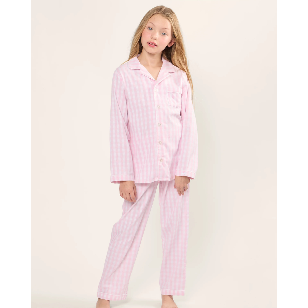 Count & Countess Kids PJ Set Gingham
