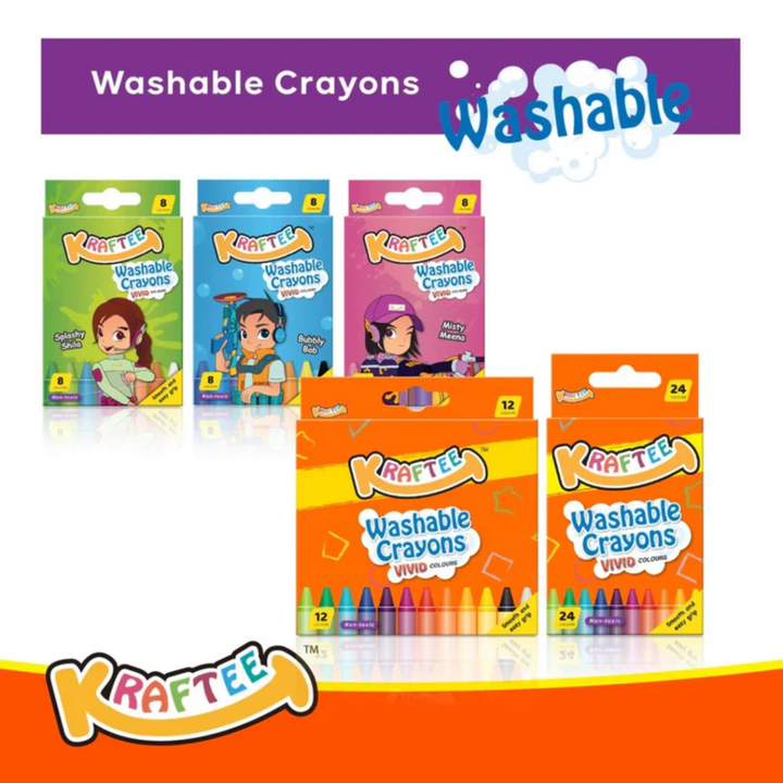 Kraftee Washable Crayons