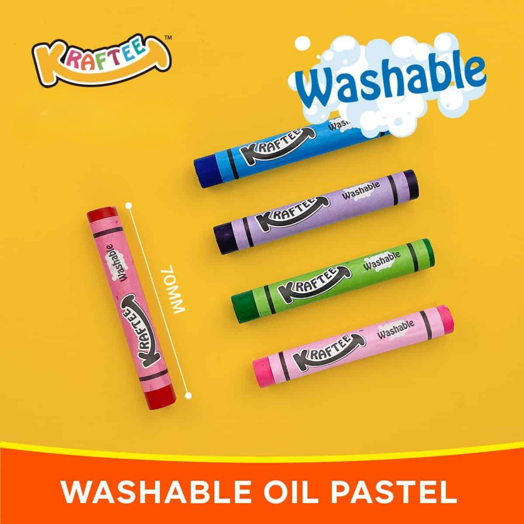 Kraftee Washable Oil Pastel 12ct