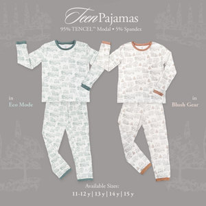 Koobicles Kid Pajamas TENCEL™ "Road Trip" in Eco Mode