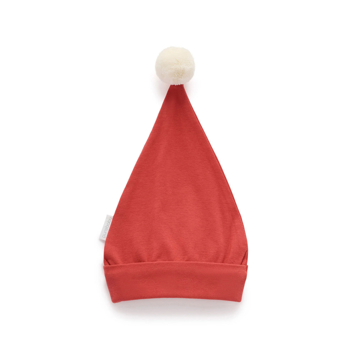 Purebaby Christmas Red Print Postie Santa Bodysuit Organic