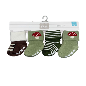 Hudson Baby Baby Socks with Non Skid (Assorted Designs)