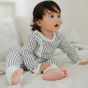 Hamako Tencel Striped Fog (SF) Jippa Suit