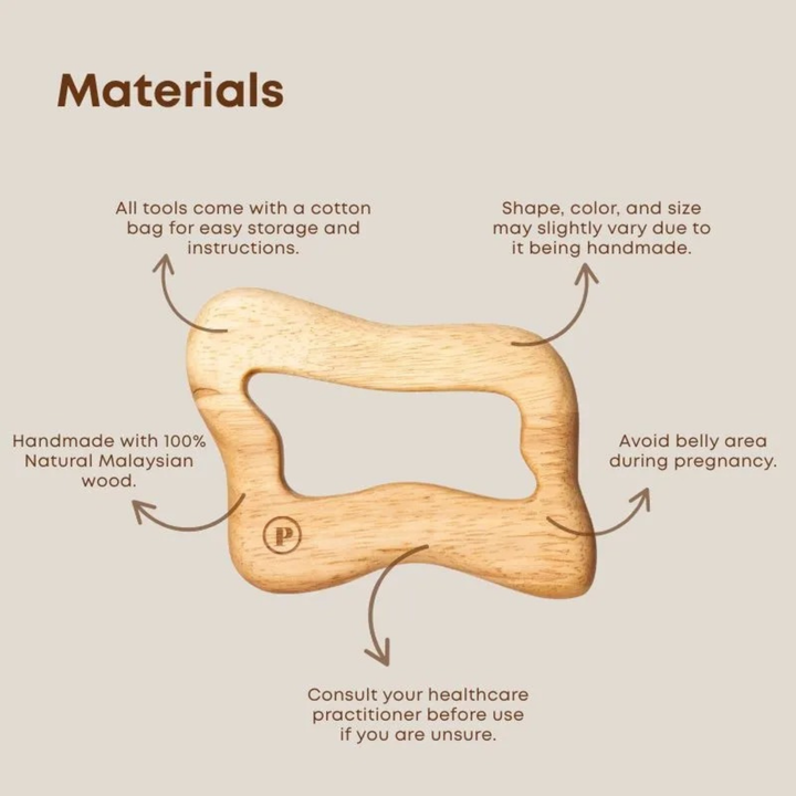 Pop Neutral Detox Massage Tool (Natural Wood)