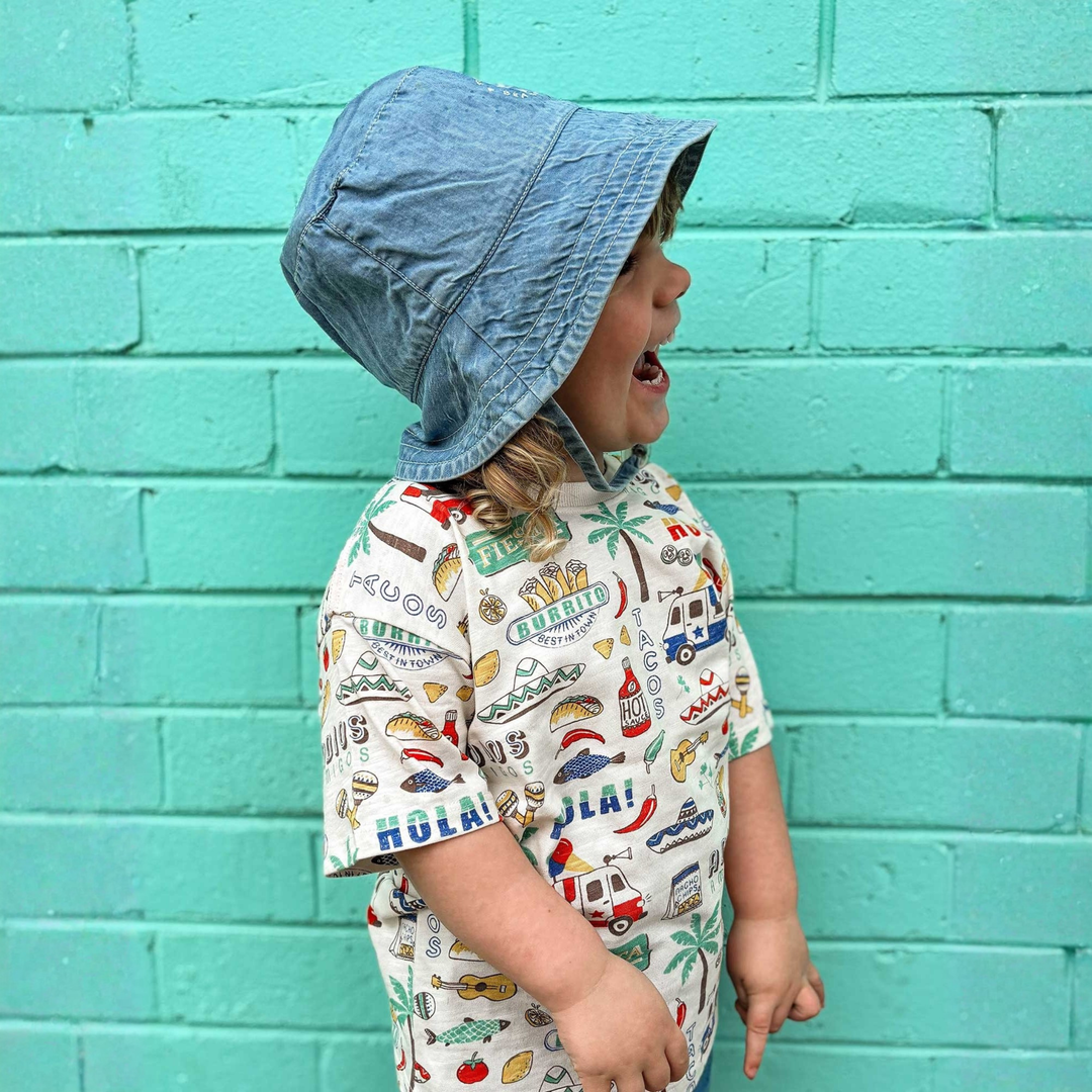 Purebaby Fiesta Print Fiesta Oversized Tee Organic
