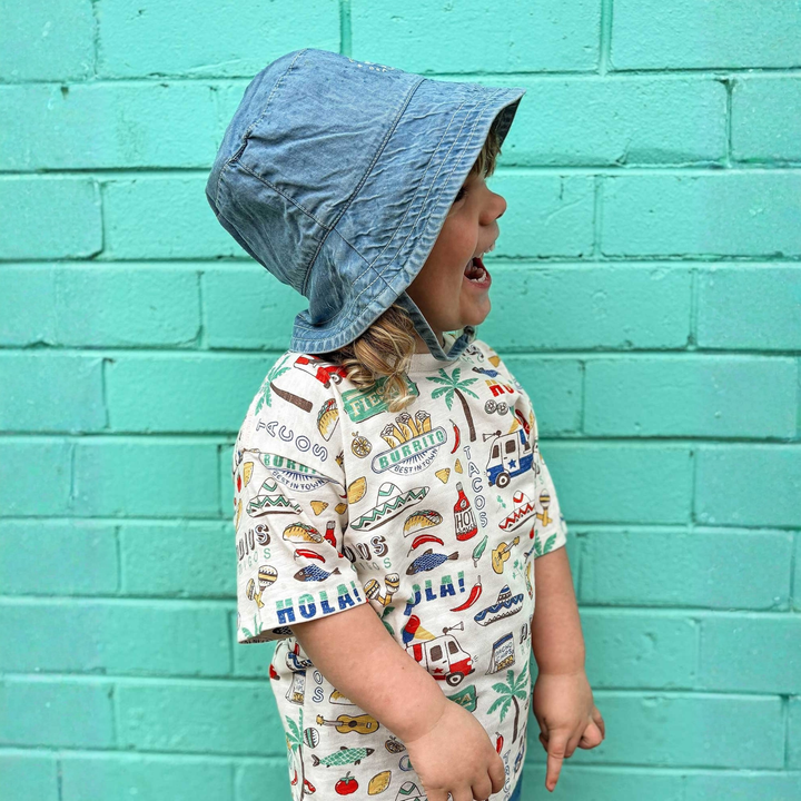 Purebaby Fiesta Print Fiesta Oversized Tee Organic