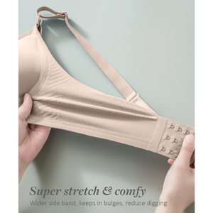 Bmama Maternity V-Neck Seamless Support Nursing Bra