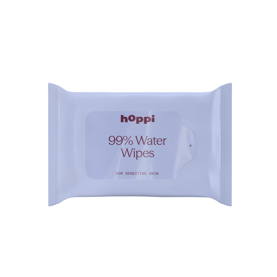 Hoppi 99% Water Wipes (20 Sheets/Pack) Bundle Pack of 5