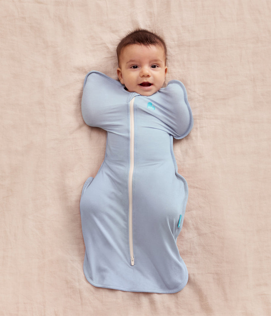 Love To Dream Swaddle Up Stage 1 0.2 TOG Viscose from Bamboo Mist Blue