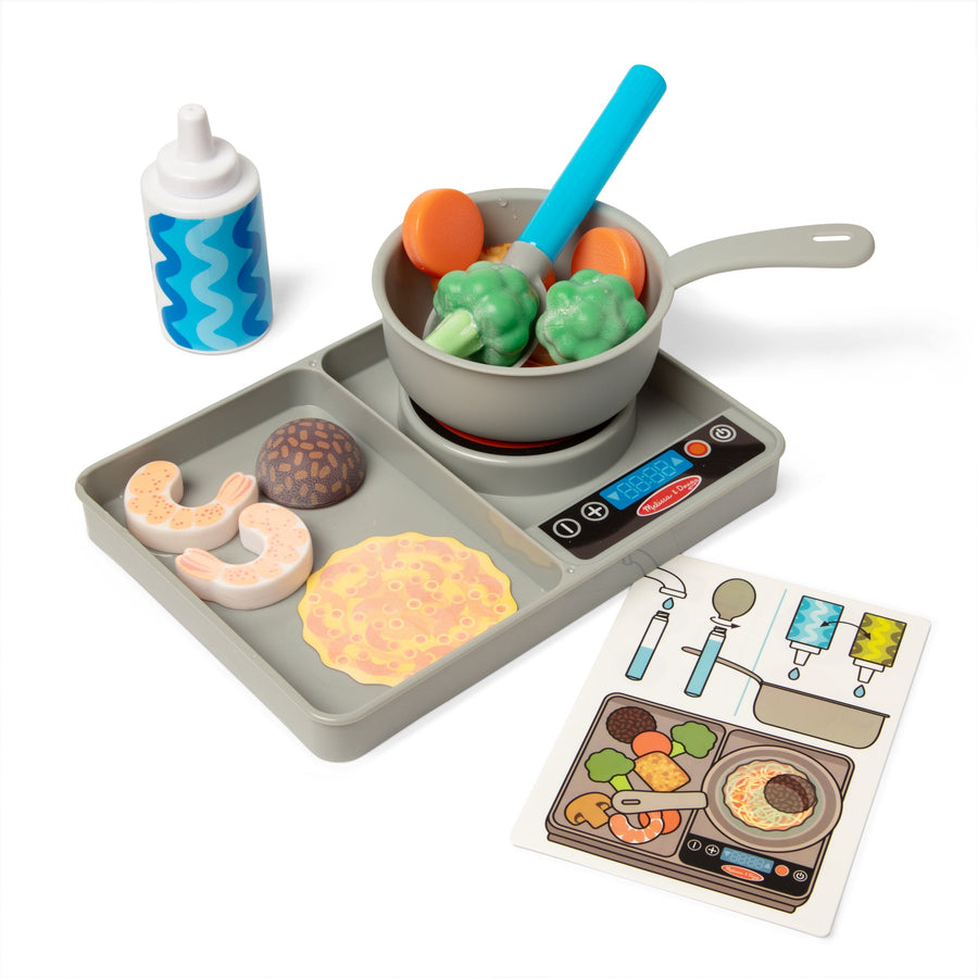 Melissa & Doug Simmer & Stir Stovetop Play Set with Color Changing Water WOW!