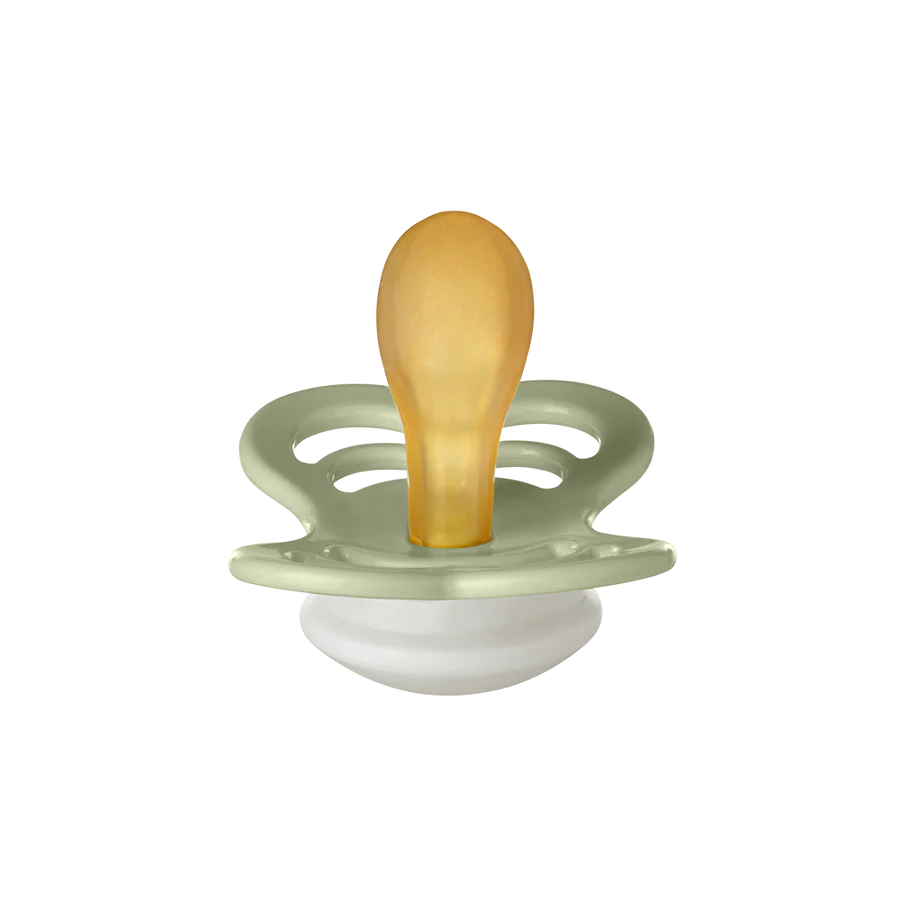 BIBS 2 Pack Supreme Latex Pacifier (Glow in the Dark)