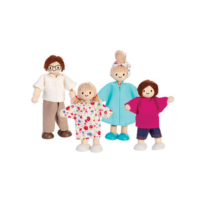 PlanToys Doll Family - Light Skin Tone, Brown Hair
