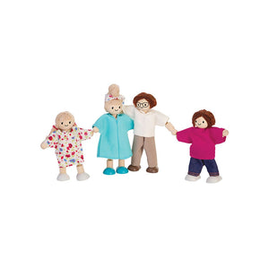 PlanToys Doll Family - Light Skin Tone, Brown Hair